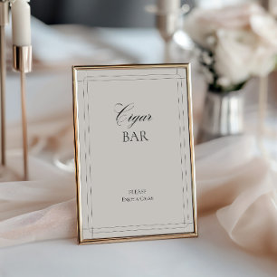 Sigarenbalk  lichtgrijs teken kaart