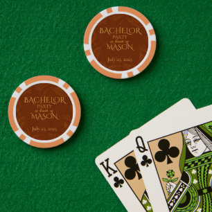 Sigarenbar Thema Verjaardagsfeest voor Jonggezelle Poker Chips