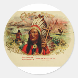 sigarendoosje Label GREAT CHIEF (L14)