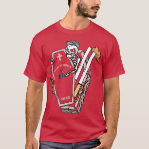 Sigaret en dood t-shirt