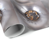 Sigarette Butts in Silver Smokers Ashtray, Funny Cadeaupapier (Rol Hoek)