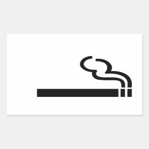 Sigarette Rechthoekige Sticker