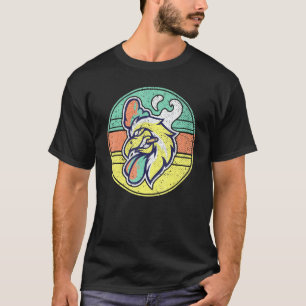 Sigarette Smoker Rooster Farmer Boerderij Animal C T-shirt