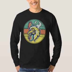 Sigarette Smoker Rooster Farmer Boerderij Animal C T-shirt