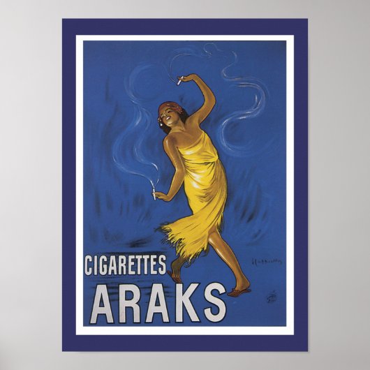 Sigaretten Araks Reclame Poster (Voorkant)
