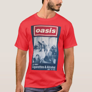 Sigaretten en alcohol Minimalistische meid T-shirt