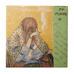 Sigaretten van de wereld door Raphael Kirchner Tegeltje