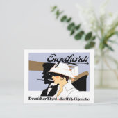 sigaretten van  stijl en scheepvaartlijn en briefkaart (Staand voorkant)