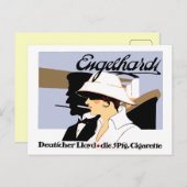 sigaretten van  stijl en scheepvaartlijn en briefkaart (Voorkant / Achterkant)