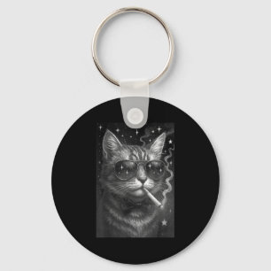 Sigarettenkitten Grappig Roken Kat Meme Stompzinni Sleutelhanger