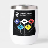 SIGGRAPH 2024 Mini bouteille d'eau (Avant)