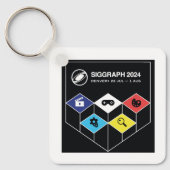 SIGGRAPH Metal Sleutelhanger (Voorkant)