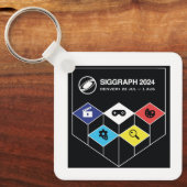 SIGGRAPH Metal Sleutelhanger (Voorkant)
