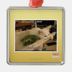 Sigh. Iz bored Metalen Ornament