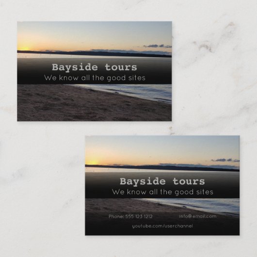 Sight see visitekaartje (Voorkant / Achterkant)