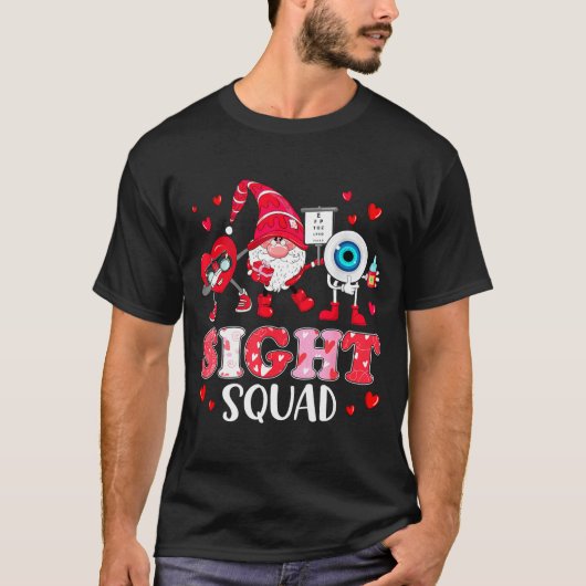 Sight Squad Optician Optometrist Dabbing Heart Val T-shirt (Voorkant)