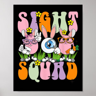 Sight Squad Therapist Optometrist Optometrie Bunny Poster