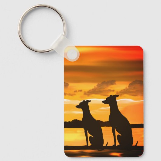 Sighthounds & Sunrise Sleutelhanger (Voorkant)