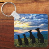 Sighthounds & Sunset Sleutelhanger (Voorkant)