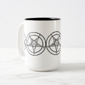 SIGIL DE TASSE À DEUX TONS DE BAPHOMET (Devant gauche)