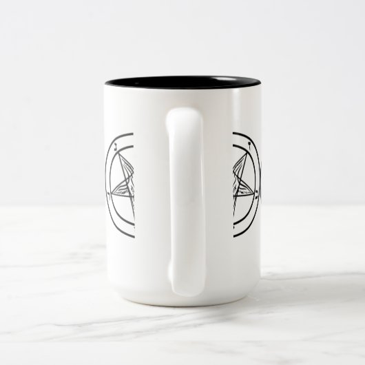 SIGIL DE TASSE À DEUX TONS DE BAPHOMET (Poignée)