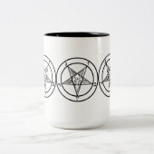 SIGIL DE TASSE À DEUX TONS DE BAPHOMET (Centre)