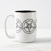 SIGIL DE TASSE À DEUX TONS DE BAPHOMET (Gauche)