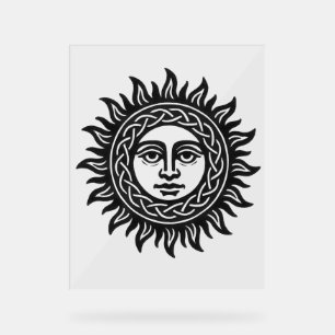 Sigil du Visage Solaire – Emblème du Soleil Noir