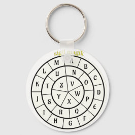 sigil magick cirkel sleutelhanger