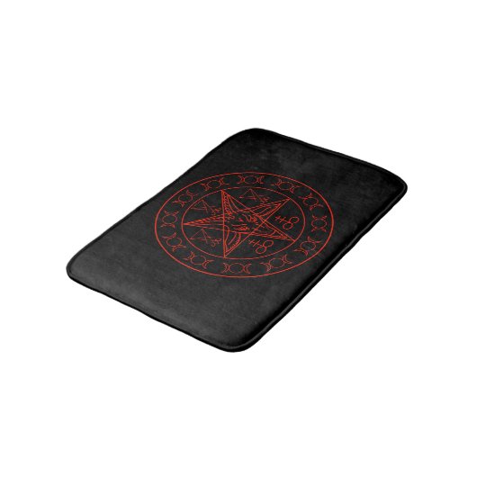 Sigil of Baphomet triple moon and sigil of lucifer Badmat (Gekanteld)