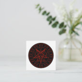 Sigil of Baphomet triple moon and sigil of lucifer Informatiekaartje (Staand voorkant)