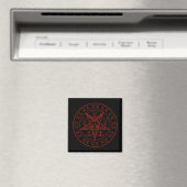 Sigil of Baphomet triple moon and sigil of lucifer Magneet (Insitu (Vaatwasser))