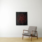 Sigil of Baphomet triple moon and sigil of lucifer Wandkleed (In situ)