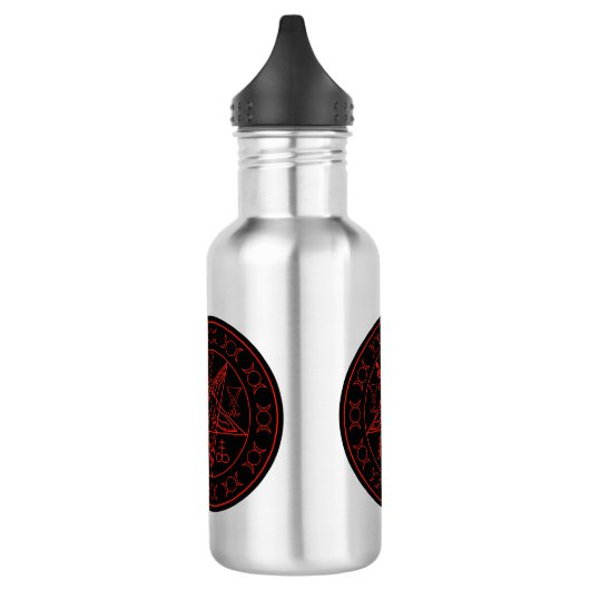 Sigil of Baphomet triple moon and sigil of lucifer Waterfles (Links)