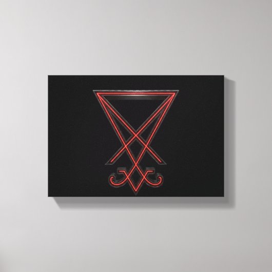 Sigil of Lucifer Canvas Afdruk (Voorkant)