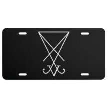 Sigil of Lucifer License Vanity Bord