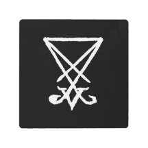 Sigil of Lucifer Metal Wall Art, 8 x 8 inch