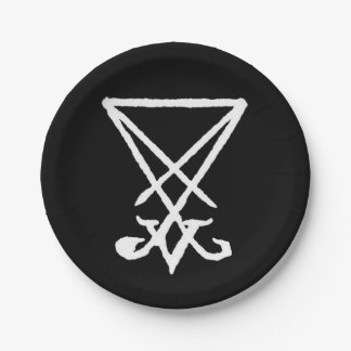 Sigil of Lucifer Paper Borden Papieren Bordje