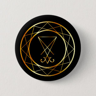 Sigil of Lucifer Ronde Button 5,7 Cm