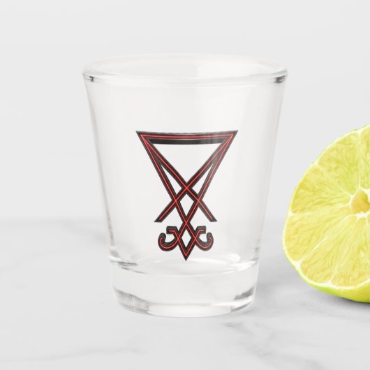 Sigil of Lucifer Shot Glas (Voorkant)