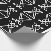 Sigil of Lucifer Wrapping Paper Cadeaupapier (Hoek)