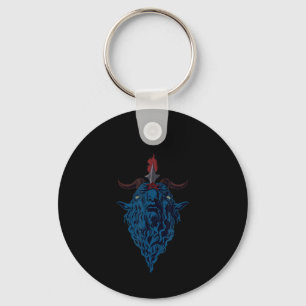 Sigil van Baphomet Goat van Mendes Satan Dark Goth Sleutelhanger