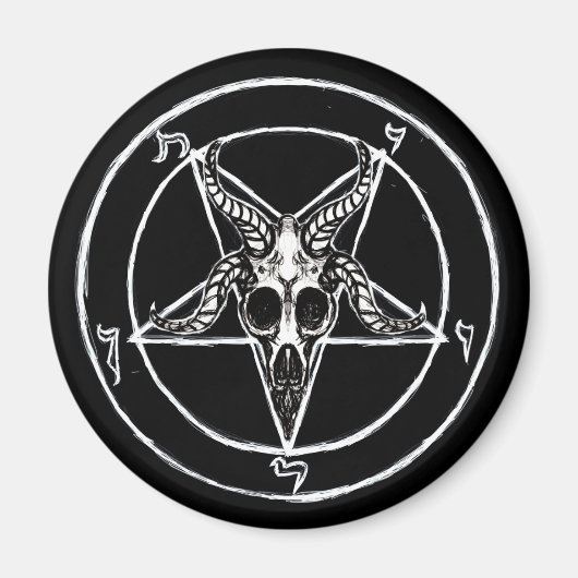 Sigil van Baphomet magnet Magneet (Voorkant)