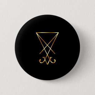 Sigil van Lucifer - Een symbool van satanisme Ronde Button 5,7 Cm