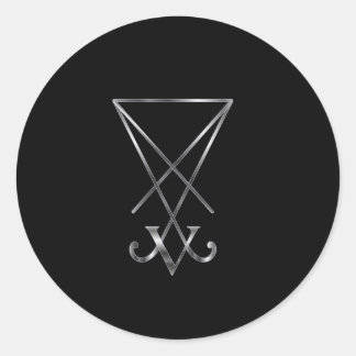 Sigil van Lucifer - Een symbool van satanisme Ronde Sticker
