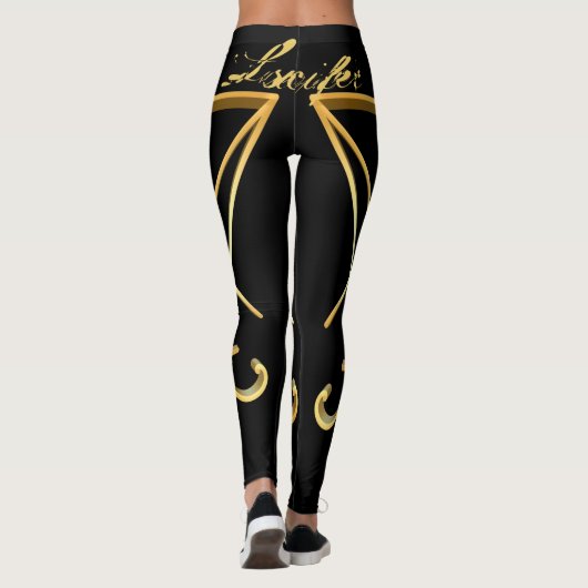Sigile lucifère en or de Lucifer Leggings Pagan (Dos)