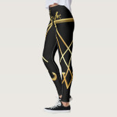 Sigile lucifère en or de Lucifer Leggings Pagan (Gauche)
