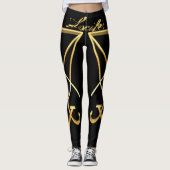 Sigile lucifère en or de Lucifer Leggings Pagan (Devant)