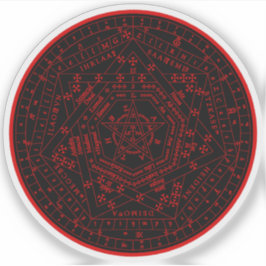 Sigillum Dei Aemeth (rood) Sticker
