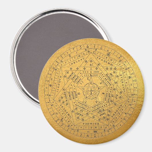Sigillum Dei Seal of God Angelic John Dee Diagram Magneet (Voorkant / Achterkant)